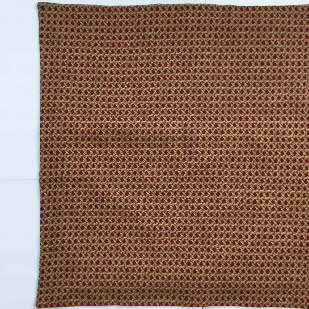 Euro Pillow Shams Geometric Red And Gold Unbranded.